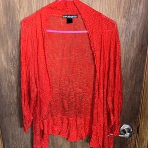United States Sweaters Scarlet Open-Front Cardigan